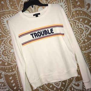 Retro ‘TROUBLE’ sweater/sweatshirt